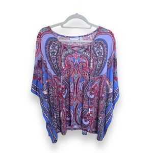Susan Graver Paisley Kimono Top